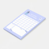 Lavendel Maandelijkse Planner Lay-out Kunst Post-it® Notes (Schuin)