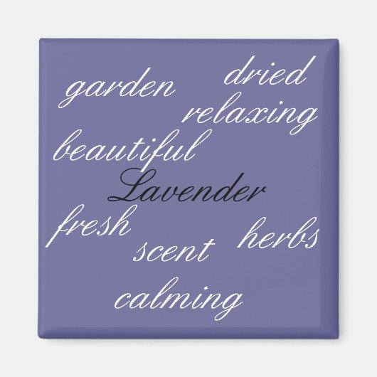 Lavendel - magneet (Voorkant)
