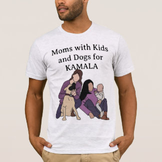 Lavendel - Mama Kind en Hond voor Kamala Tshirt