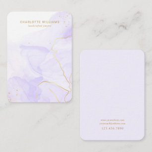 Lavendel Marmer Aangepaste Sieraden Houder Kaart Visitekaartje