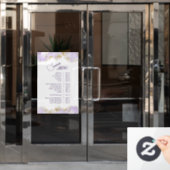 Lavendel Marmer Design Services Menu Raamsticker (Kantoordeur)