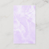 lavendel marmer visitekaartje (Achterkant)