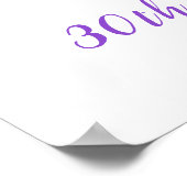 Lavendel Mason Jar Verjaardag Welkom Poster (Hoek)