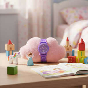 Lavendel Meisjes Gepersonaliseerde Kinderhorloge  Horloge