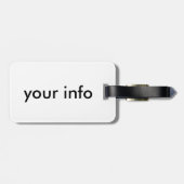 lavendel mermaid bagagelabel (Achterkant horizontaal)