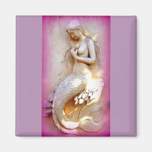lavendel mermaid magnet magneet (Voorkant)