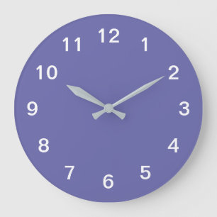 Lavendel Minimalistische Acryl Wandklok Grote Klok