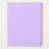 Lavendel minimalistische dagelijkse planner (Achterkant)
