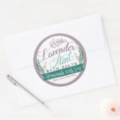 Lavendel Mint Bath Salt Labels voor Zelfgemaakt ca (Envelop)