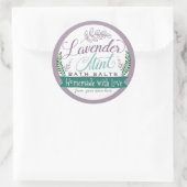 Lavendel Mint Bath Salt Labels voor Zelfgemaakt ca (Tas)