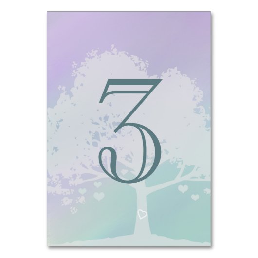 Lavendel Mint Tafelnummer (eikenboom) (Voorkant)