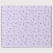 Lavendel Mis Quince Años Quinceanera Cadeaupapier (Vlak)