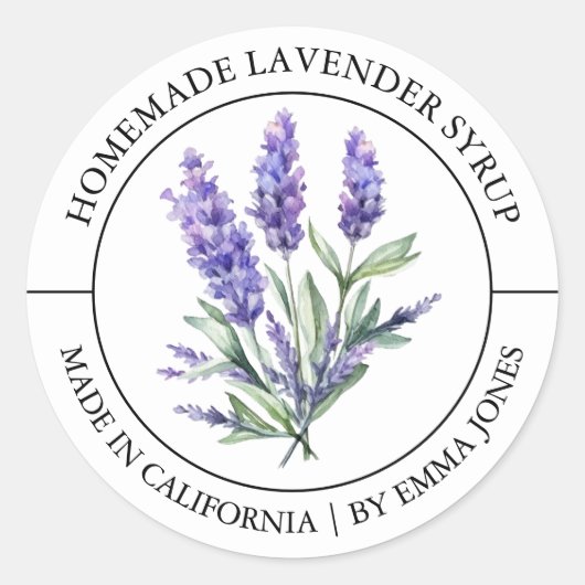 Lavendel Modern label (Voorkant)