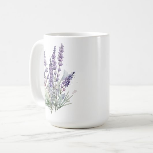 Lavendel mok, Aangepaste naam moeder verjaardag mo Koffiemok (Voorkant links)