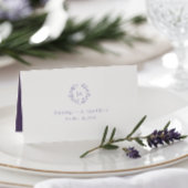 Lavendel Monogram Bruiloft