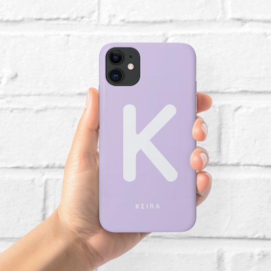 Lavendel Monogram Hoesje