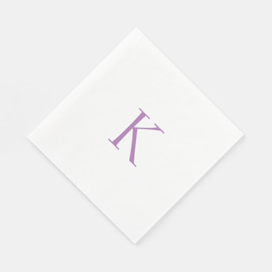 Lavendel Monogram Luncheon servetten (Hoek)