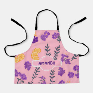 Lavendel Mozaïek Kleurrijk Gepersonaliseerd Patroo Schort