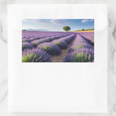 Lavendel Natuur Buitenlandschap Rustig Rustig Rechthoekige Sticker (Tas)