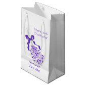 Lavendel ontwerp bruiloft klein cadeauzakje (Voorkant Gekanteld)