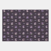 Lavendel Ontwerp Verjaardag Gift Wrapper Inpakpapier Vel (Voorkant 2)