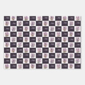 Lavendel Ontwerp Verjaardag Gift Wrapper Inpakpapier Vel (Voorkant)