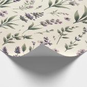 Lavendel op crème inpakpapier Roll (Hoek)