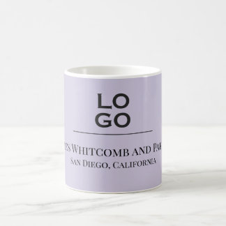 Lavendel op maat gemaakt bedrijfs- of bedrijfslogo koffiemok