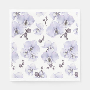 Lavendel Orchidee Baby Shower Servetten
