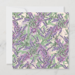 Lavendel Overvloed Stof Lavendel Rustieke Bloemen Kaart