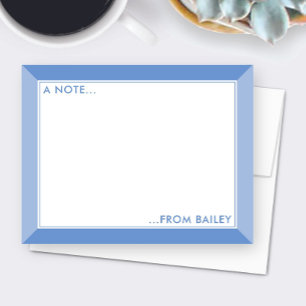 Lavendel Paars 2-Tons Meisjes Briefpapier Mooie Notitiekaartje