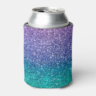 Lavendel Paars & Turquoise Aqua Groen Glitterend G Blikjeskoeler