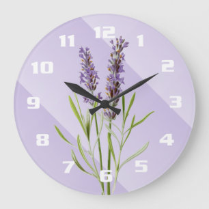 Lavendel Paars Zachte en Elegante Grote Klok