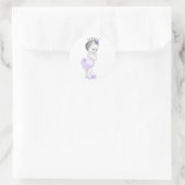  Lavendel Paarse Baby showers Stickers (Tas)