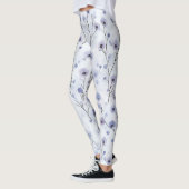 Lavendel Paarse Chic Flowers Leggings (Links)