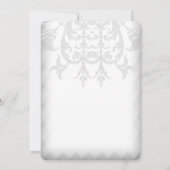 Lavendel Paarse Damask Cross Eerste Communie Kaart (Achterkant)