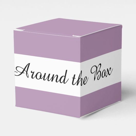 Lavendel Paarse high-end effen kleur Bedankdoosjes (Voorkant Zijde)