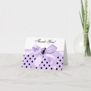 Lavendel Paarse Lieveheersbeestje Dankjewel Kaarte Bedankkaart