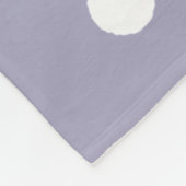 Lavendel Paarse met Polka Dots Fleece Deken (Hoek)