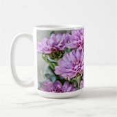Lavendel Paarse Mum Flower Art Mok Cup (Links)
