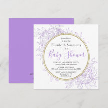 Lavendel Paarse Pioen Bloemendessin Baby Borrel