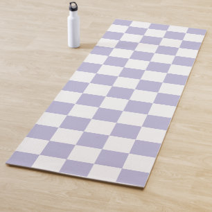 Lavendel Paarse Retro Schach Yogamat