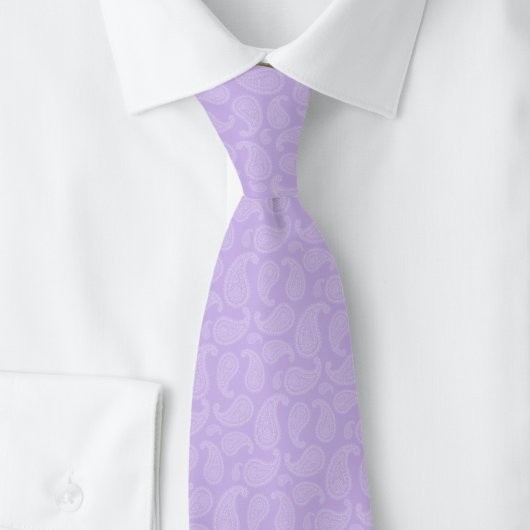 Lavendel Paisley Stropdas