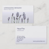 Lavendel | Pastel Paarse bloemen Visitekaartje (Voorkant / Achterkant)