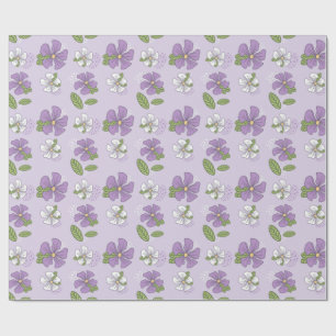 Lavendel Periwinkles Cadeaupapier