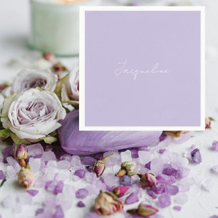 Lavendel Persoonlijk Geschreven Shower Cocktail  Servet