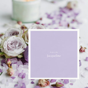 Lavendel Persoonlijke Naam Bruiloft Cocktail Servet