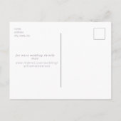 Lavendel Photo Arch Bruiloft Save the Date Briefkaart (Achterkant)