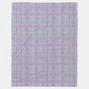 Lavendel Plaid Cabin Harmony Fleece Deken