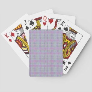Lavendel Plaid Harmonie Pokerkaarten